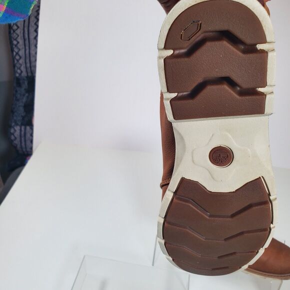 Timberland Women's Boots Size 8 Brown Leather Pendleton Bramhall Plaid Flannel - Picture 9 of 10